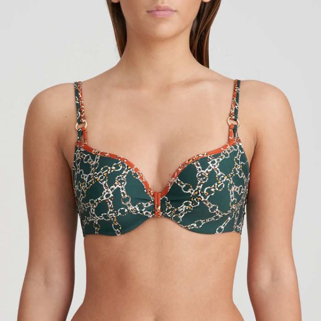 BIKINI BRA ΜΕ ΕΠΕΝΔΥΣΗ ΣΕ ΣΧΗΜΑ ΚΑΡΔΙΑΣ 1006516MLC TAZAR MALACHITE MARIE JO 